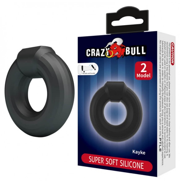 CRAZY BULL - Kayke Super Soft Silicon Male Delay Cock Rings (Model 2)